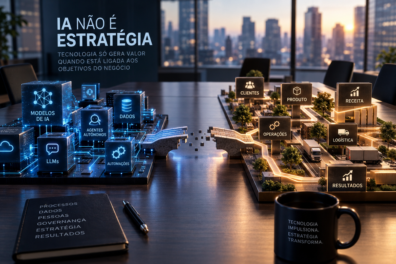 IA não é estratégia: 88% das empresas já usam a tecnologia, mas transformar isso em valor ainda é exceção