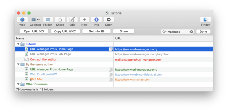 URL Manager Pro 5.3.1 macOS