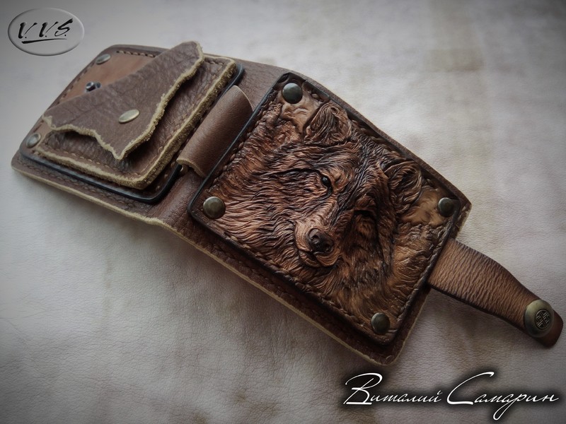 кошелек волк разноцветный6