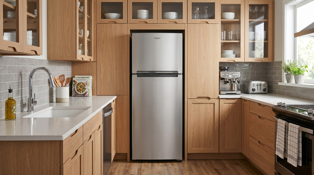 Nevera Whirlpool 9 Pies Cúbicos Xpert Inverter Top Mount