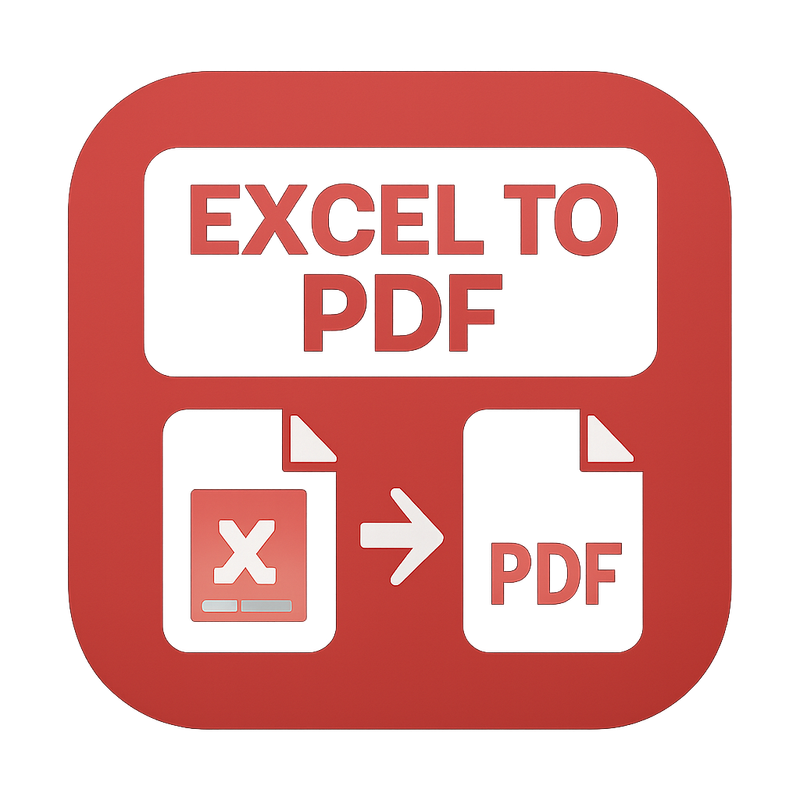 Excel to PDF Icon