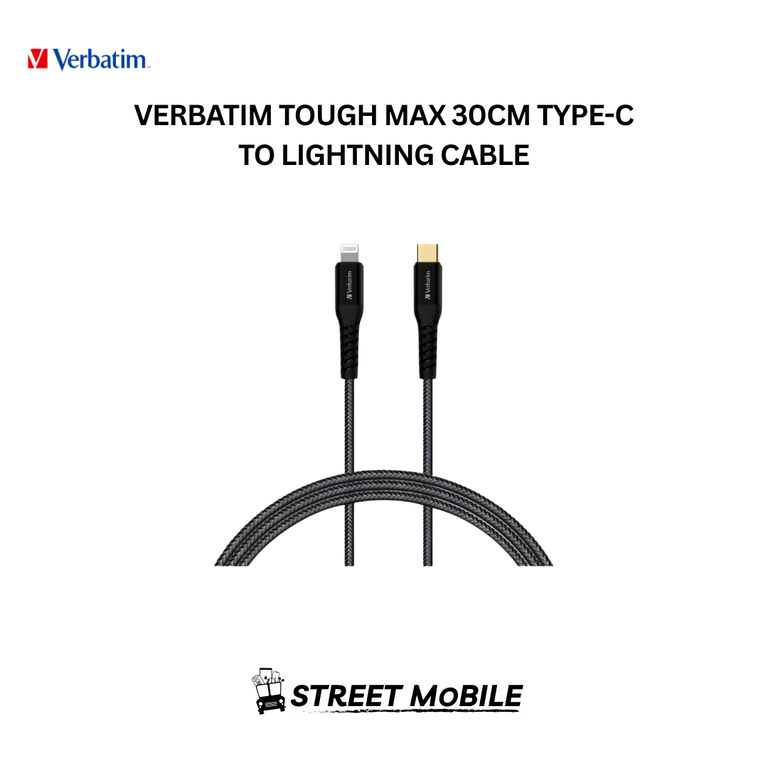 VERBATIM TOUGH MAX TYPE-C TO LIGHTNING CABLE - Image 1