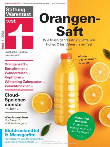 Cover: Stiftung Warentest Testmagazin November 2023