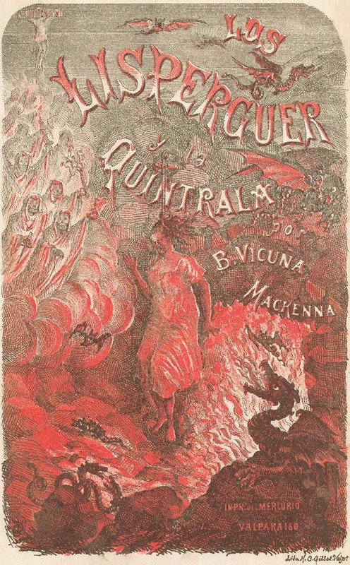 Portada del libro de Benjamín Vicuña Mackena, fuente que da inicio a la leyenda de La Quintrala