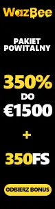 Wazbe Casino -
350% up to €1500 + 350 Free Spins Wazbe Casino - 350% up to €1500 + 350 Free Spins