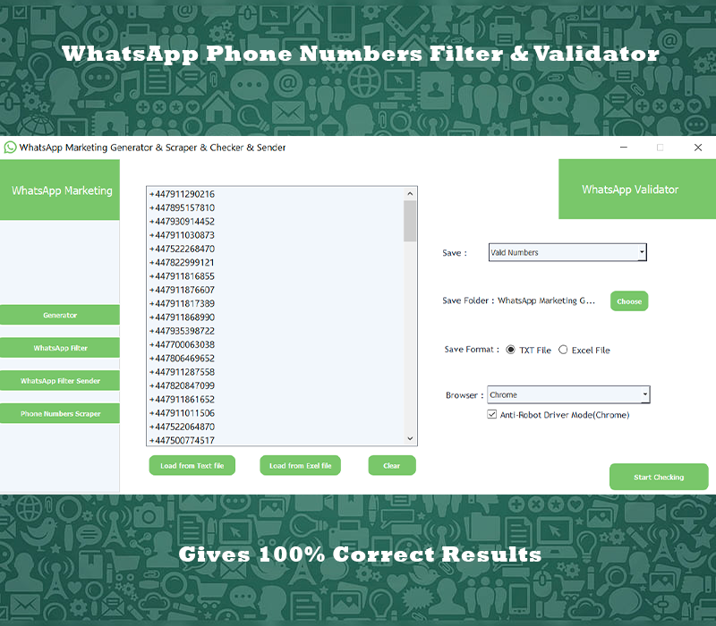 WhatsApp Marketing - Bulk Sender & Generator & Scraper & Filter