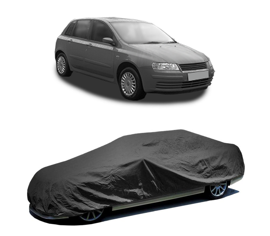 Husa tip prelata auto pentru FIAT STILO (192_) 2001 - 2007,culoare negru, material textil impermeabil, rezistanta la intemperii praf UV, CARPASSION Husa Protectie
