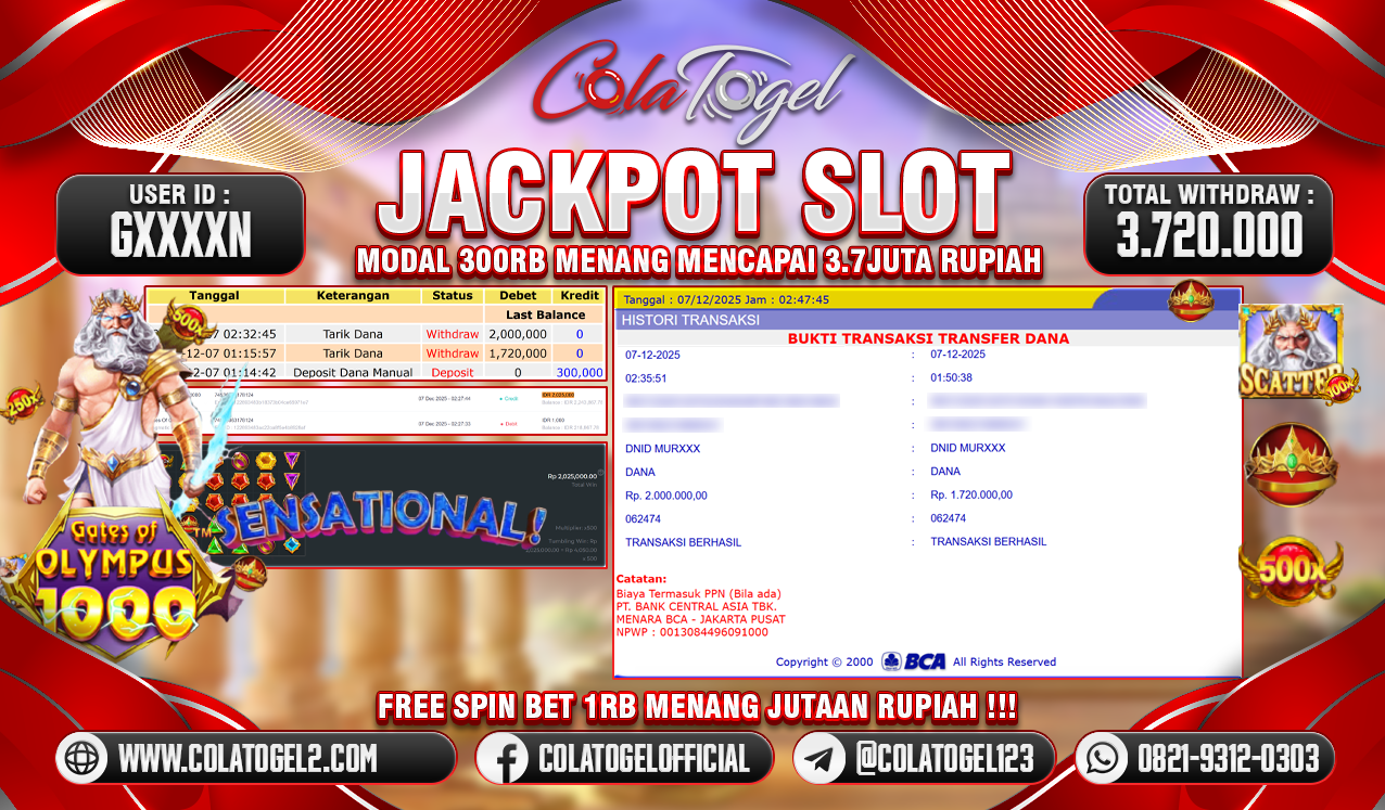 JACKPOT SLOT GACOR!!