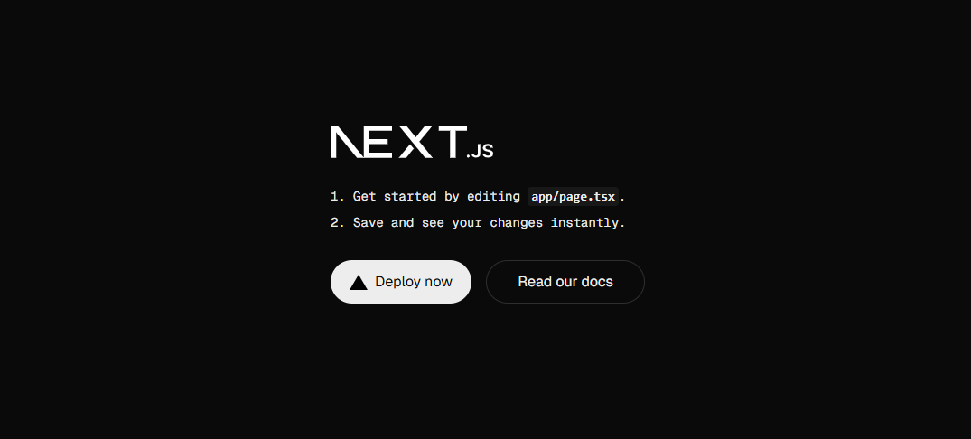 Default Next.js Web Application Template