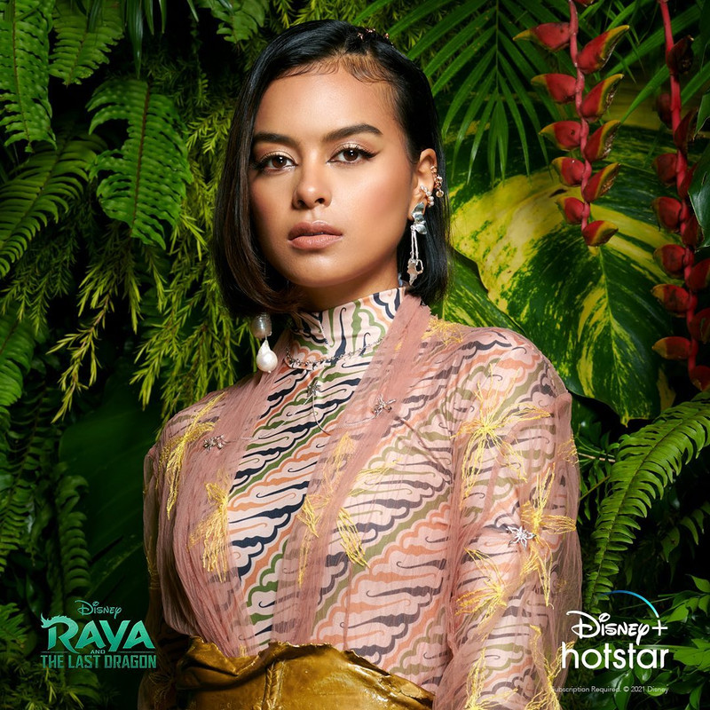 Eva Celia saat mengisi suara karakter Namaari di film Raya and The Last Dragon.