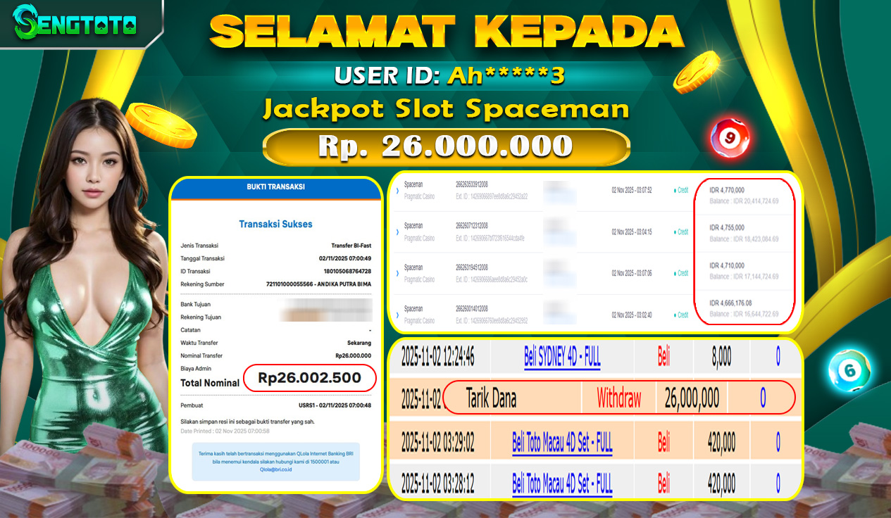 BUKTI PEMBAYARAN SLOT SPACEMAN