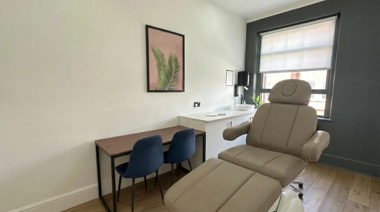 clinical room interior at Angelica’s Clinic.