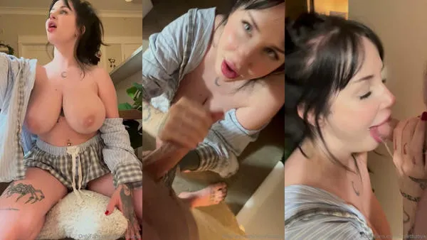 Violetbabyx Step Sister Need Cum As Lotion For Her Big Breast