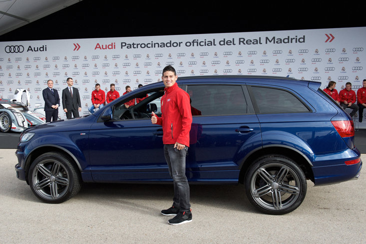 James with his Audi