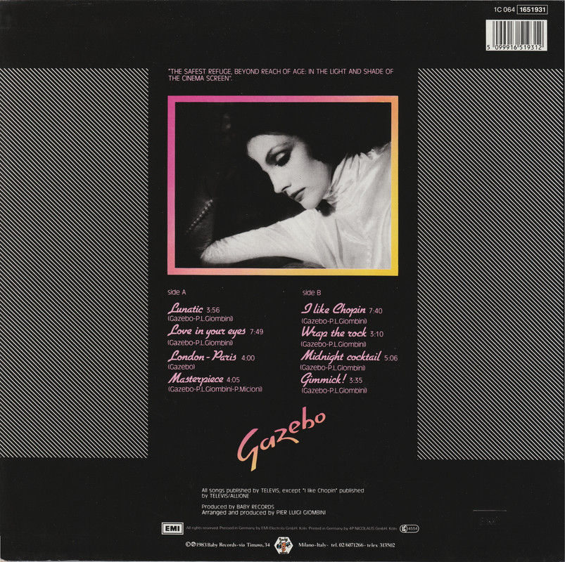Gazebo - Gazebo (Vinyl, LP, EMI) (1984) .mp3 -320 Kbps