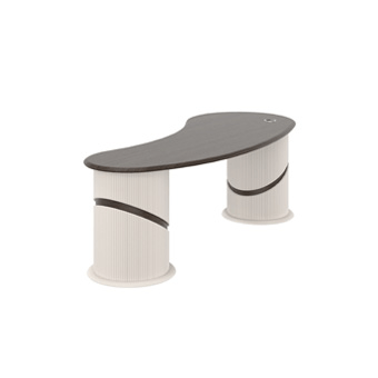 Θερμολαμινική Επιφάνεια: Dark Walnut / Σκελετός: Cashmere - Συνδυασμός H