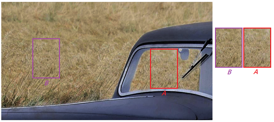 Champ vu ? travers le pare-brise