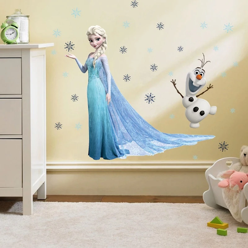 Falmatrica Elsa Frozen fal dekoráció OLCSÓ Disney lányszoba 60x45cm