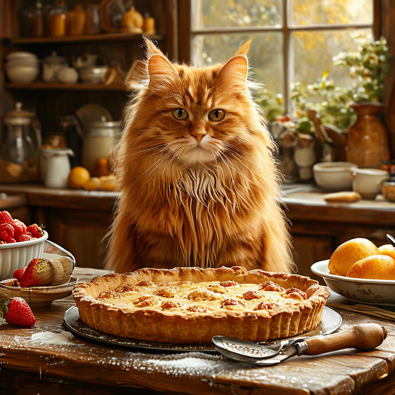 кот и пирог