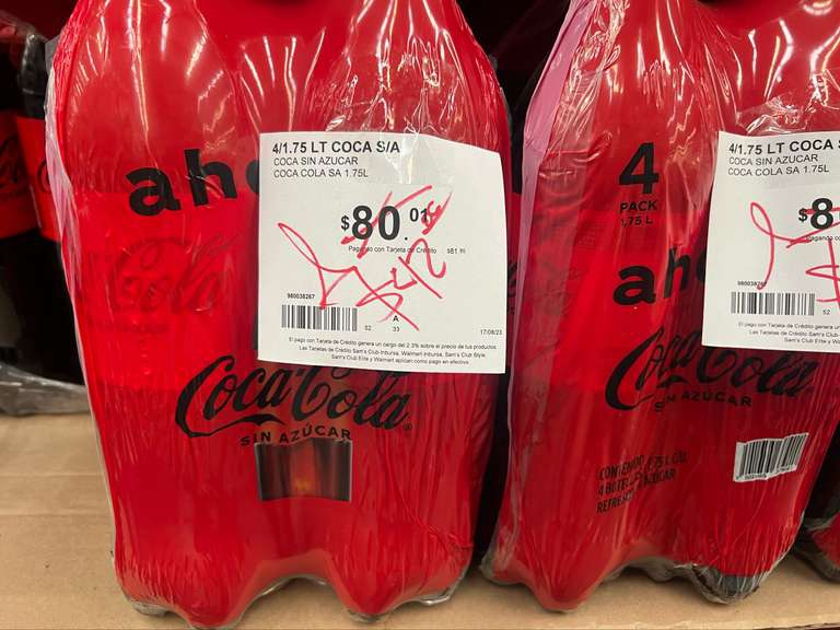 Sam's Club: Coca cola sin azúcar a mitad de precio - Puebla 
