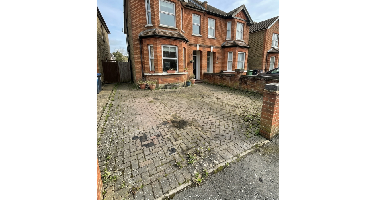 Driveway Before Cleaning