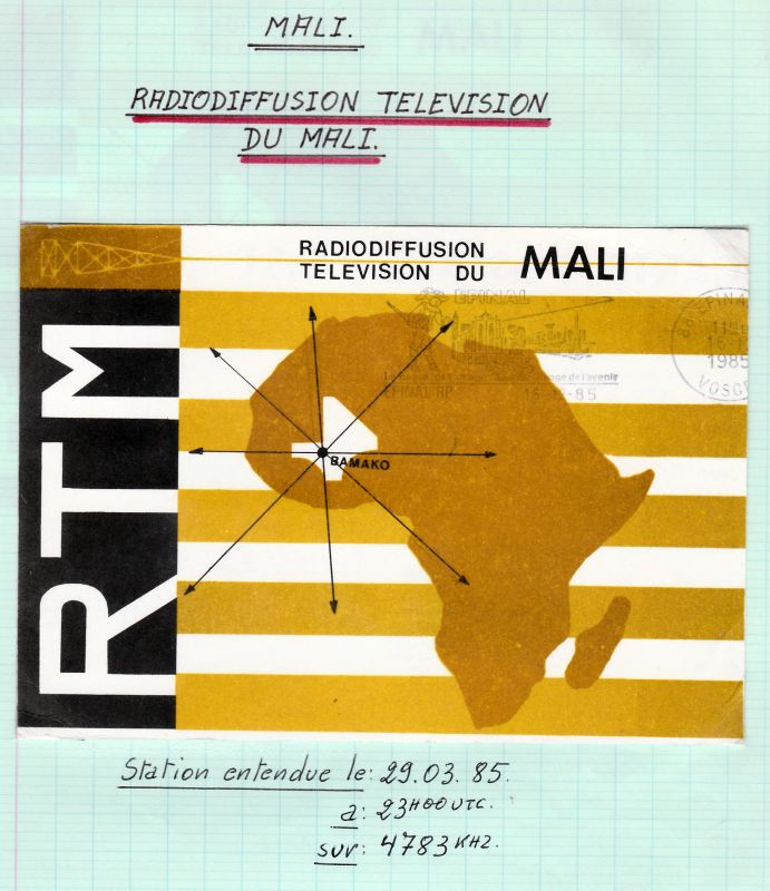 QSL de RTM (Mali). QSL-RTM-Mali-85