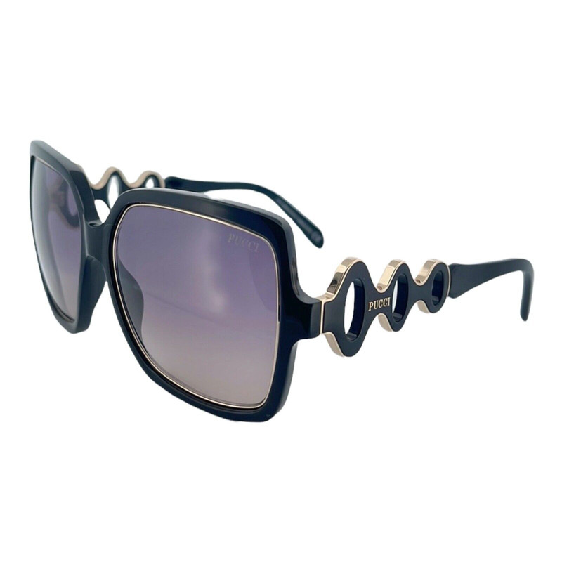 Emilio Pucci EP40 01B Black Square Gray Gradient 56-16-140mm  display picture 3