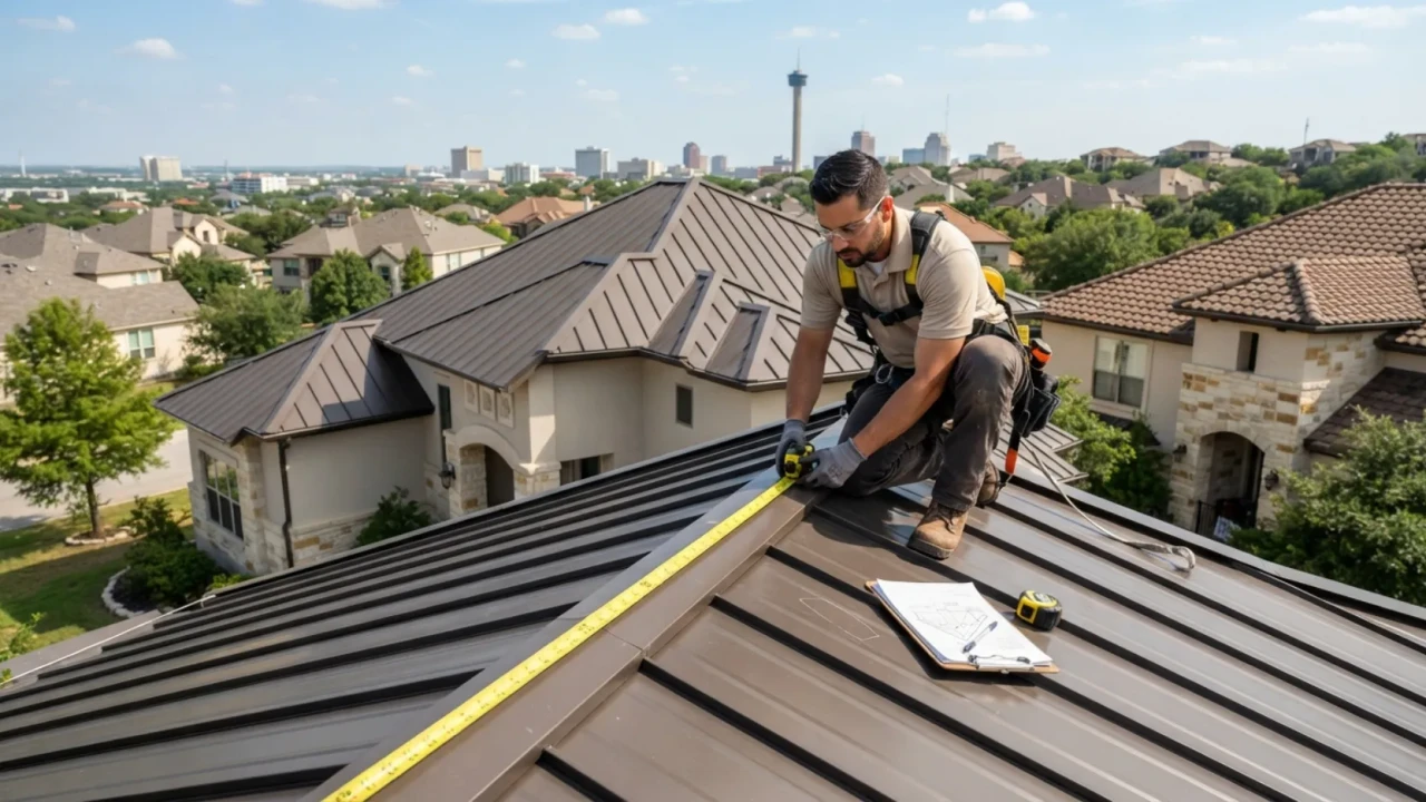 How to measure roof square footage for metal roofing San Antonio