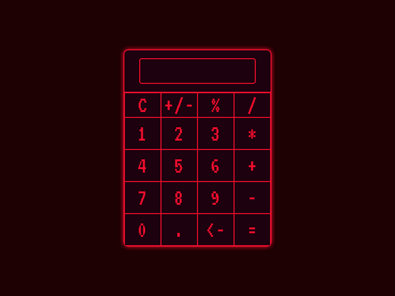 James Hansen's calculator app using javascript