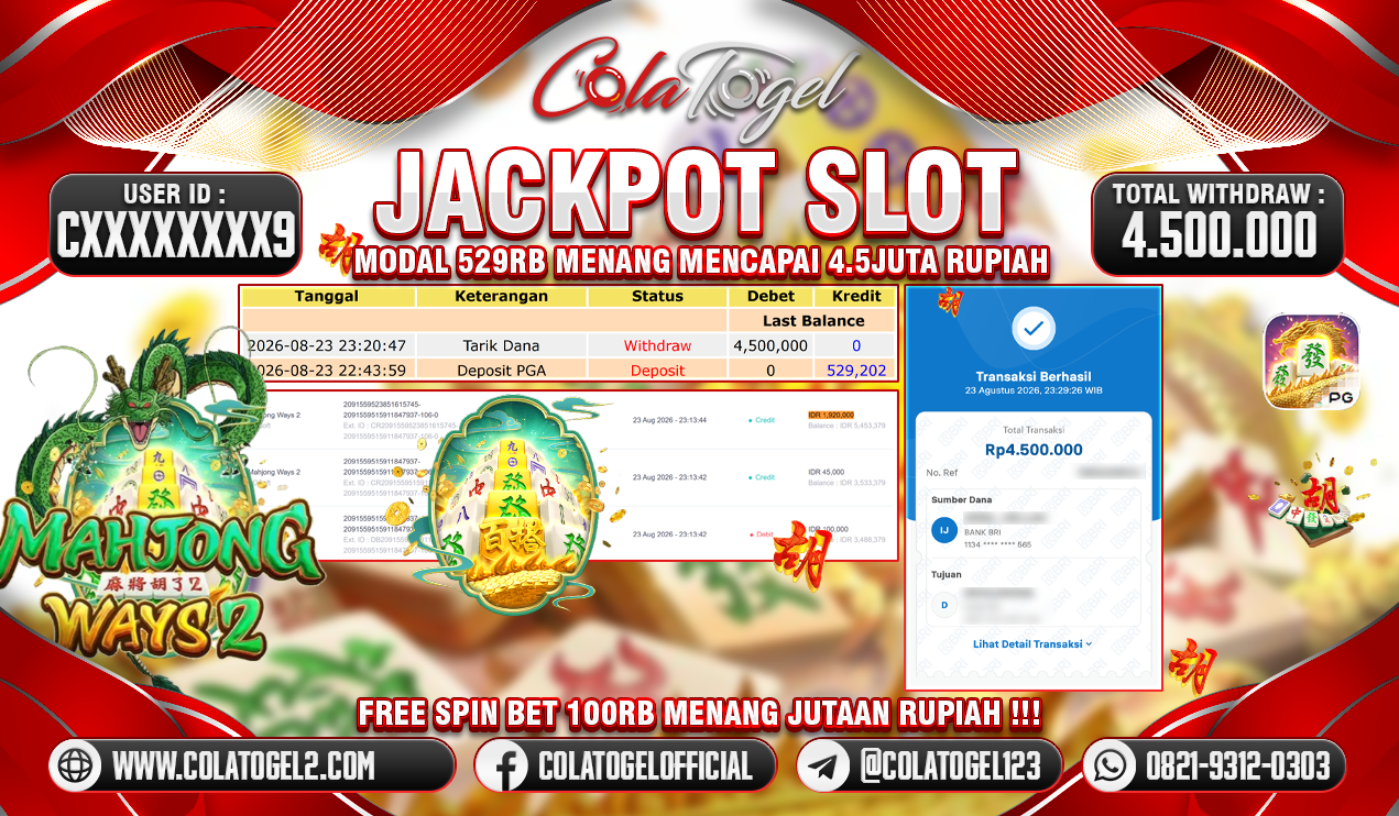 JACKPOT SLOT GACORR!!