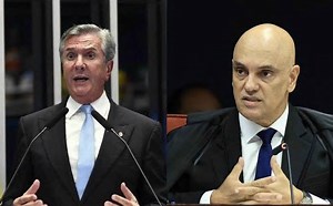 Fernando Collor em frente ao STF - decisão de prisão