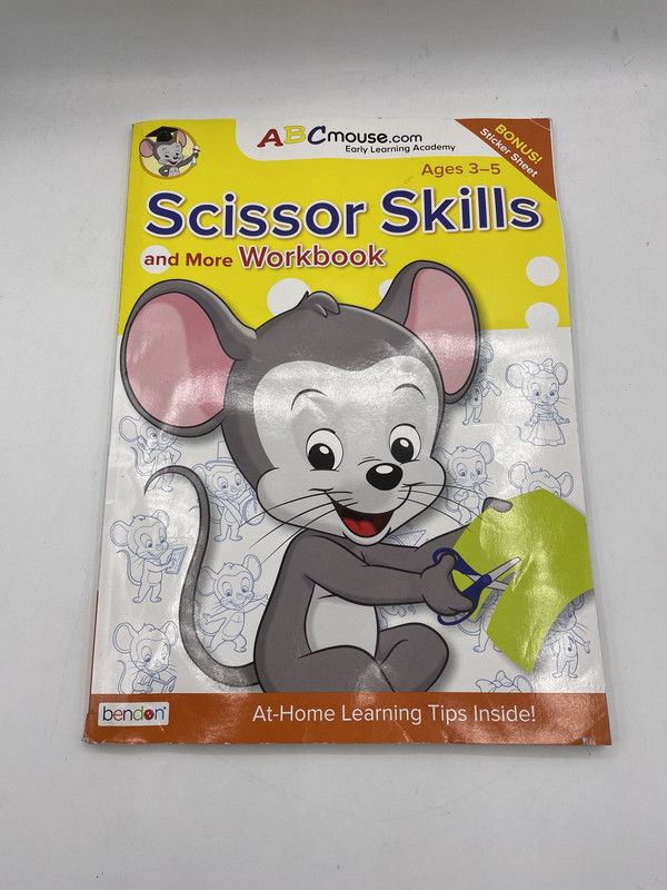 ABC MOUSE SCISSOR SKILLS AND MORE WORKBOOK AGE 3-5