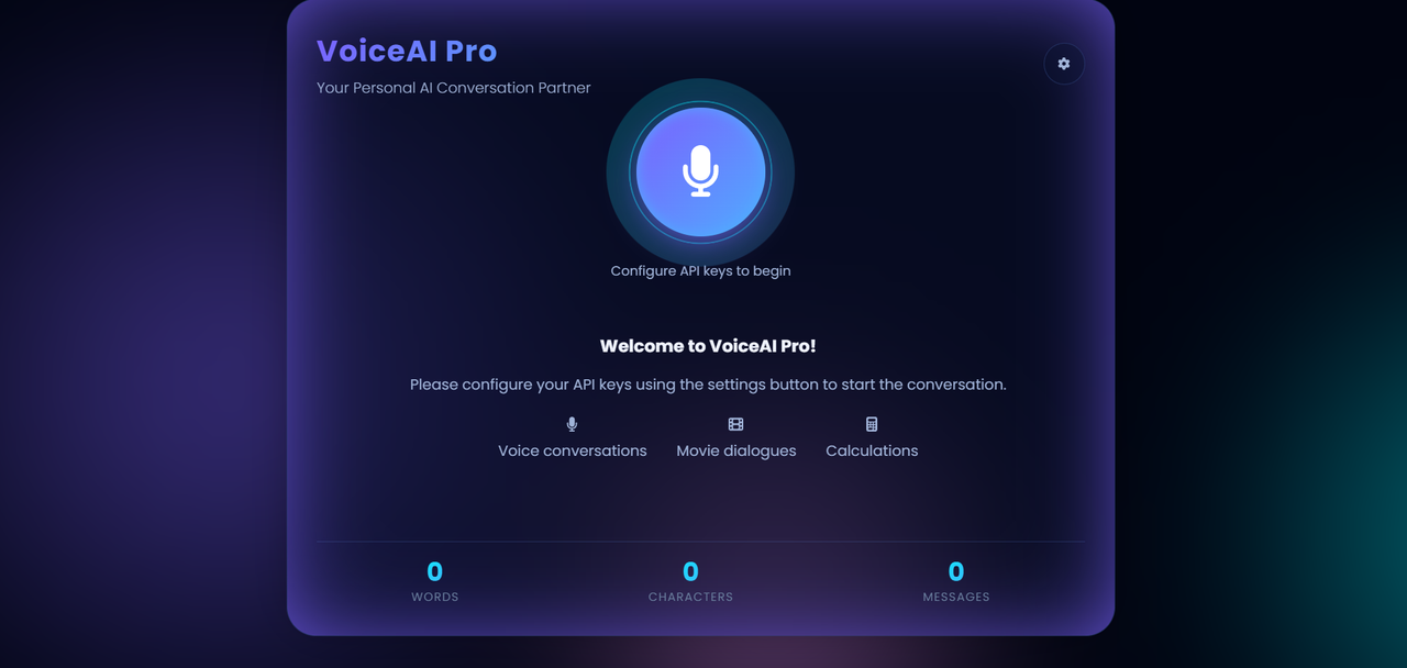 VoiceAI Pro Screenshot