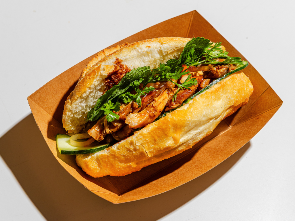 Panino pollo marinato