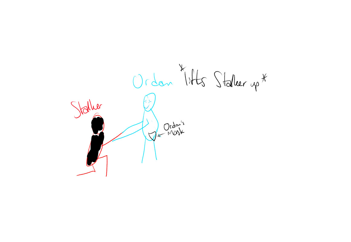 Ordan lifts Stalker up