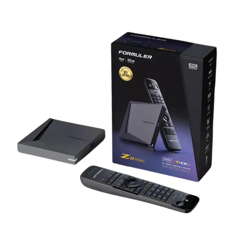 ملك السلاسة والاستقرار! اكتشف جهاز Formuler Z11 Pro Max بتطبيق MYTVONLINE 3 ودقة 4K الخارقة!