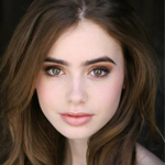 Lilly Jane Collins ein quadratisches Bild