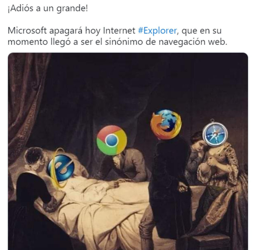 Con memes de Internet Explorer, usuarios despiden al navegador
