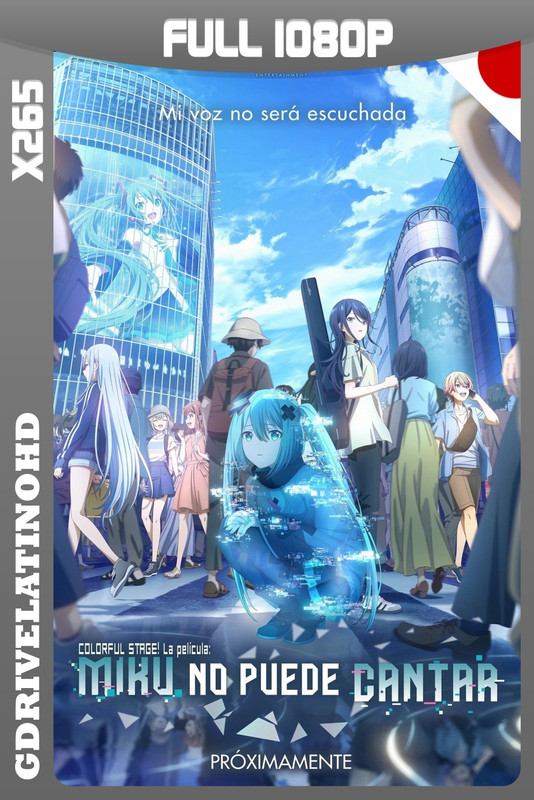 COLORFUL STAGE! La película: Miku no puede cantar (2025) BDRip x265 1080p Japones sub Español