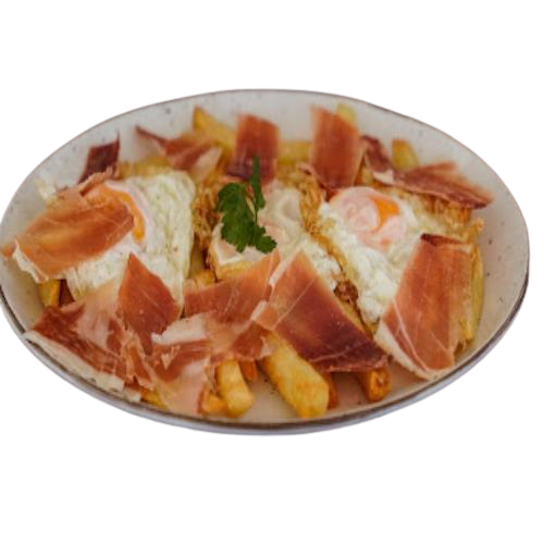 patatas a lo pobre con huevo