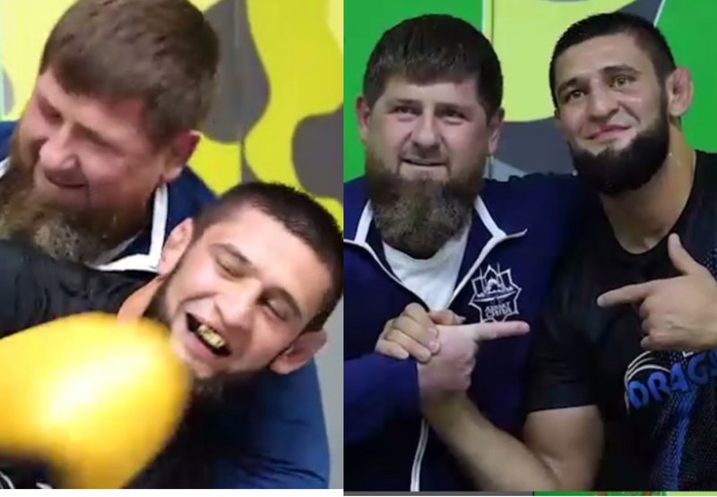 Хамзат Чимаев преподава на Кадиров и синовете му