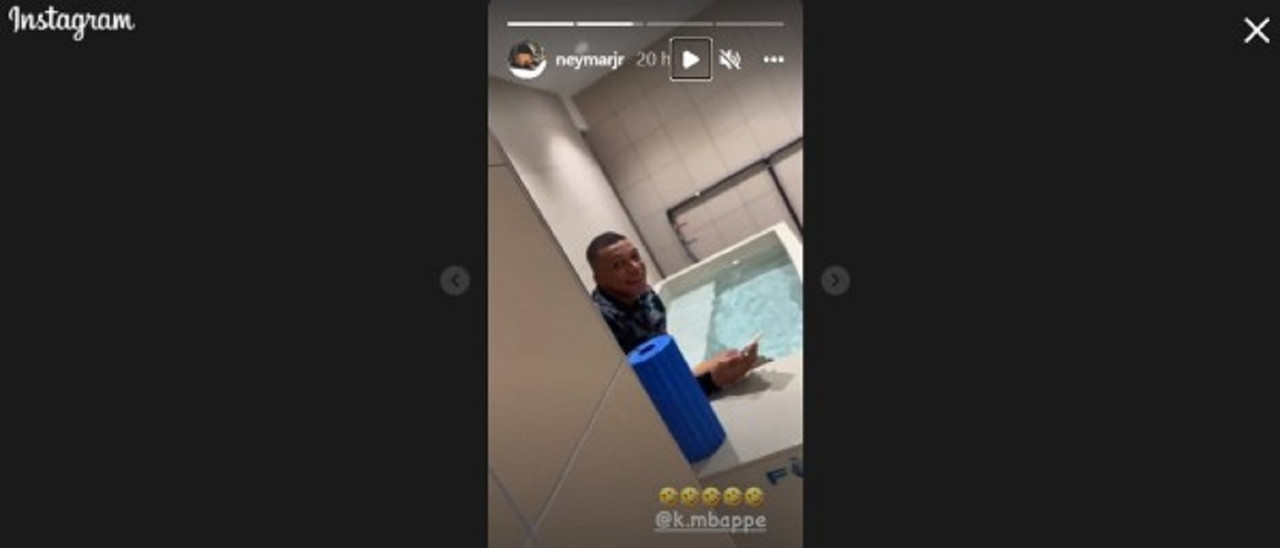 Neymar del PSG se tomó un tiempo para molestar a Kylian Mbappé ¿Qué le hizo?