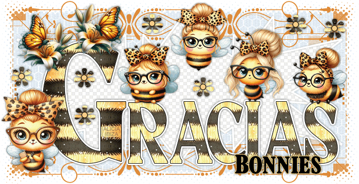 Gracias Abejitas con Gafas bonnies