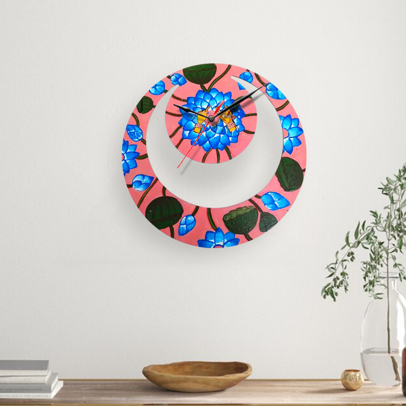 Pichwai Painting on Moon Clock DIY Kit 