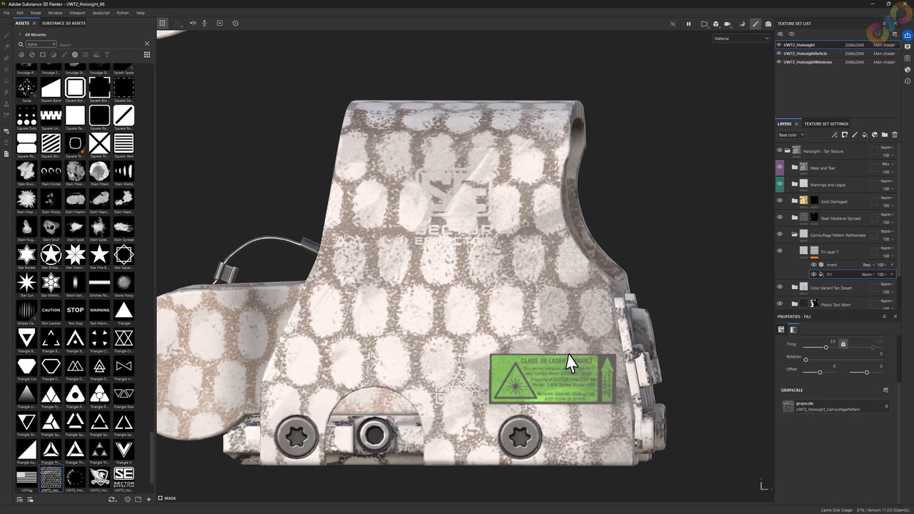 UWT2 AR15 HOLO EP007 Camo Skins Rattle Can Export Finale mp4 0000