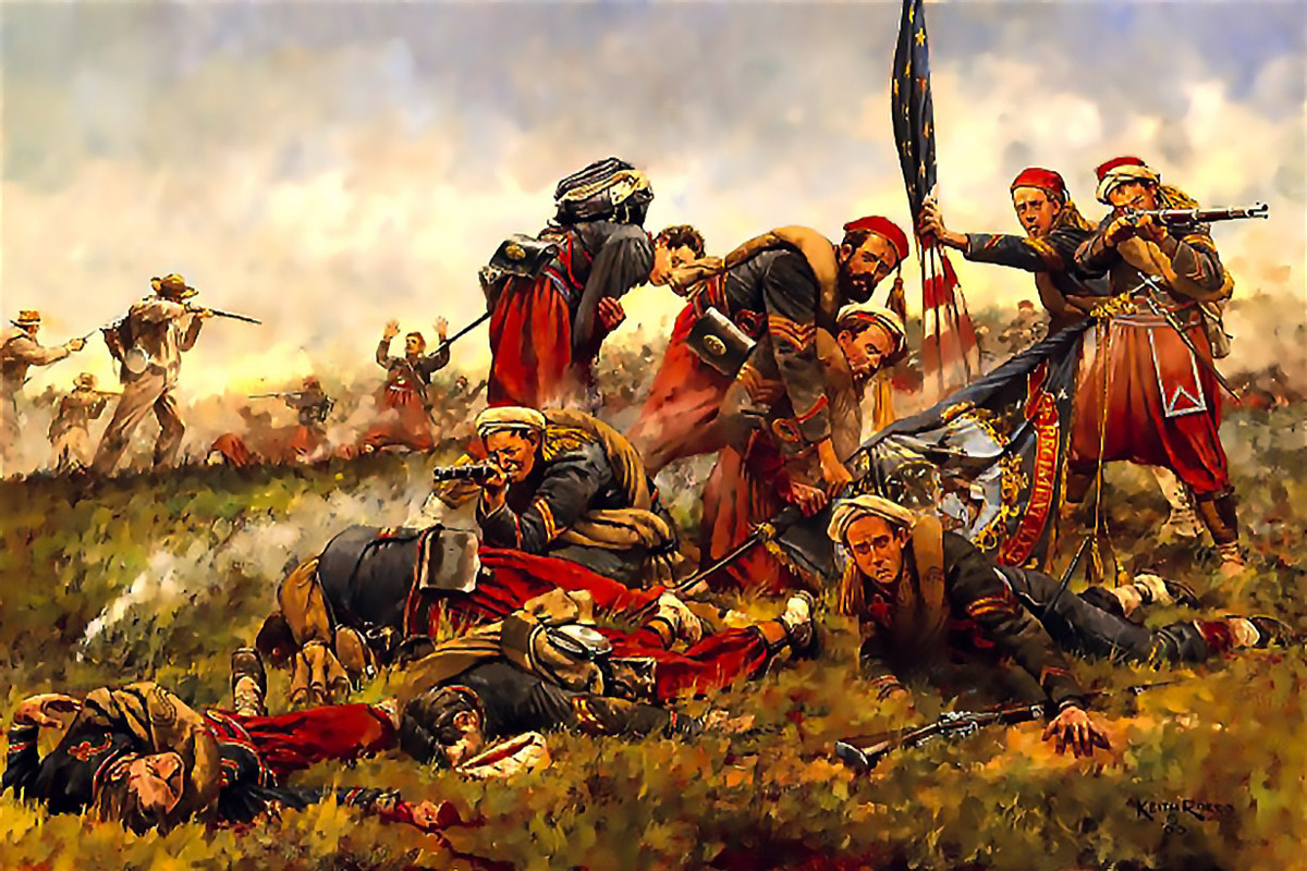 Civil americana,Bull Run 2ª,5º regimiento de voluntarios de Nueva York (los Zouavos de Duryee) en la