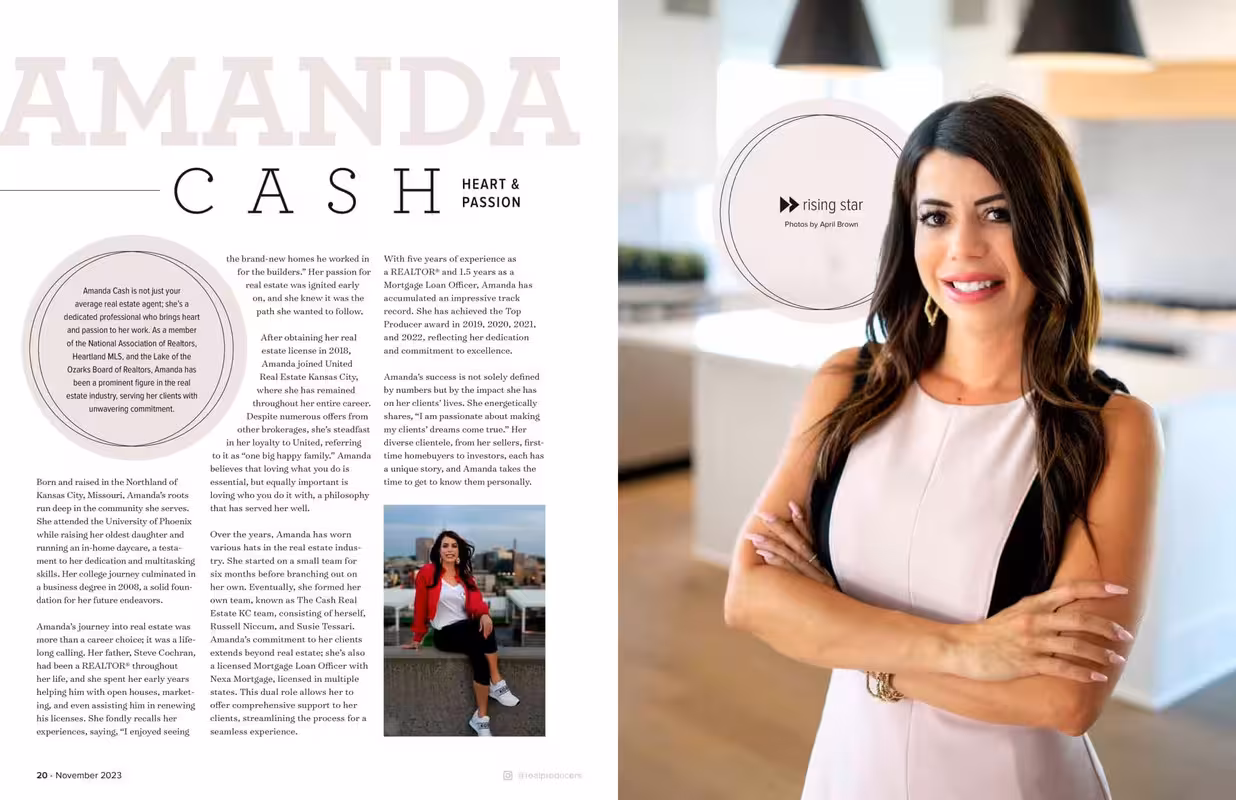 Kansas City Real Producers Magazine Feature - Page 1