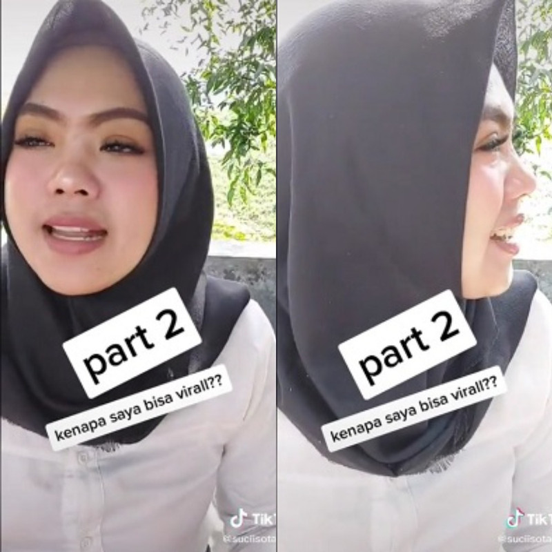 Suci penjual tempe mendoan asal Kebumen yang viral dan disebut mirip Syahrini.