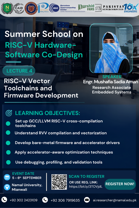 Lecture 4 poster: RISC-V Vector Toolchains and Firmware Development