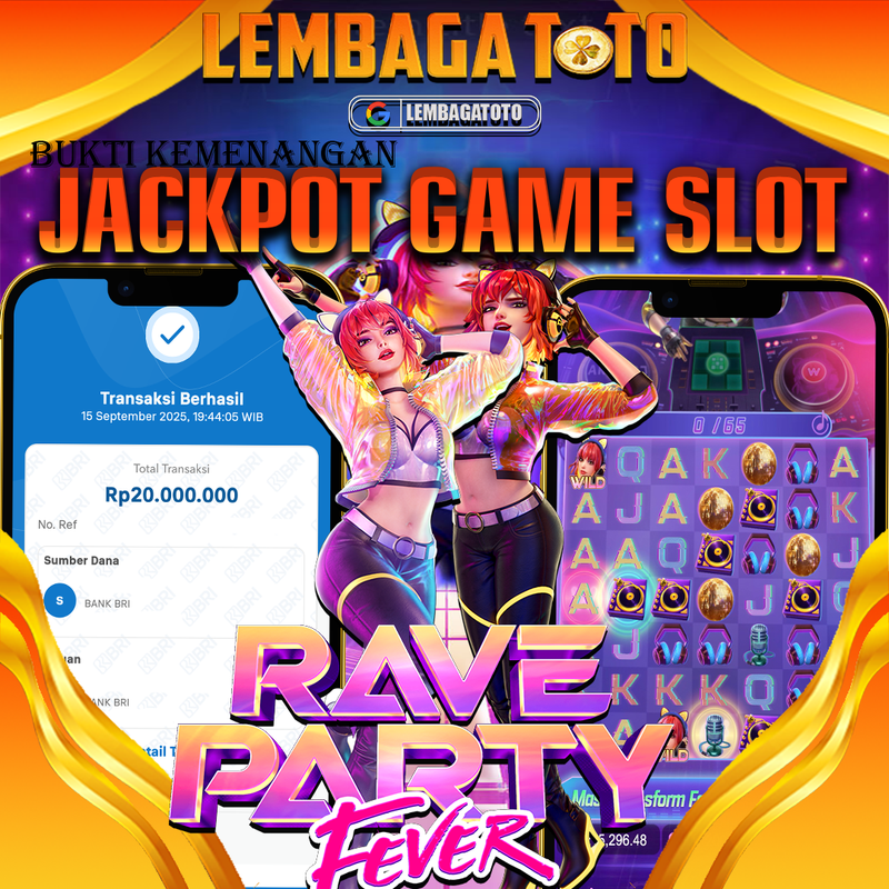 BUKTI JACKPOT 16 SEPTEMBER LEMBAGATOTO RAVE PARTY FEVER  Rp.20.000.000,- LUNAS